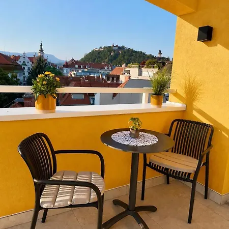 Stylish Apartment, Balcony, Schlossberg View 公寓 格拉茨